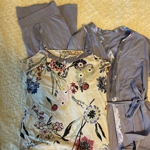 3 piece maternity/nursing pajama set. Size large.